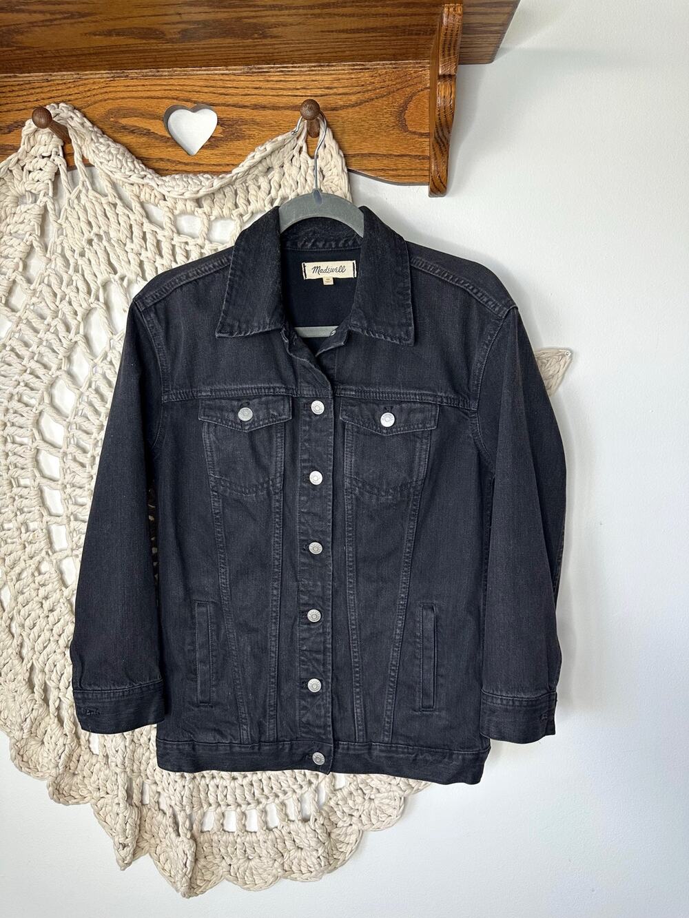 Madewell The Oversized Jean Jacket in Lunar Wash Size XS